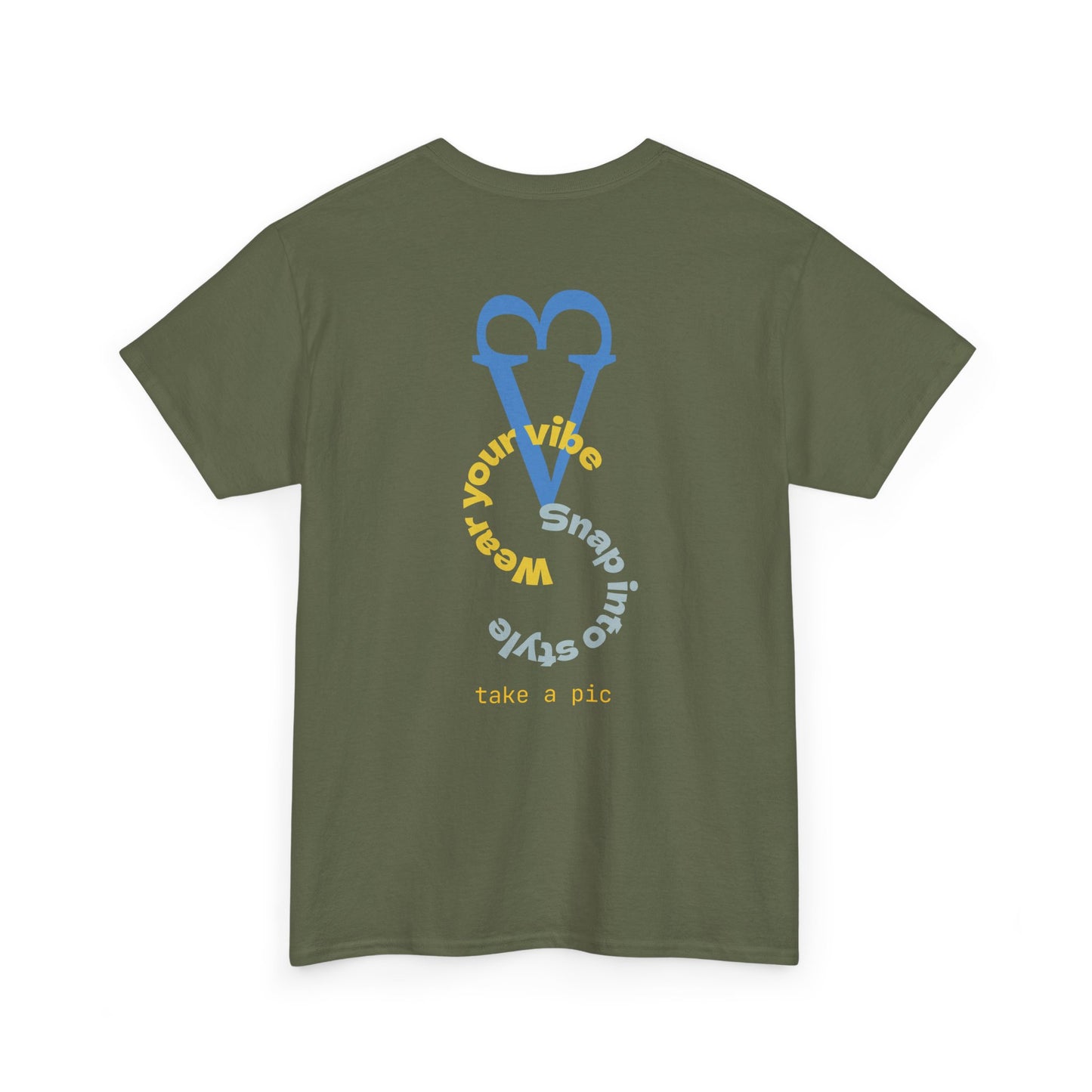 Wear Your Vibe Snap Into Style T-Shirt | Retro Text Graphic Tee